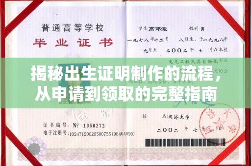 沙湾揭秘出生证明制作的流程，从申请到领取的完整指南